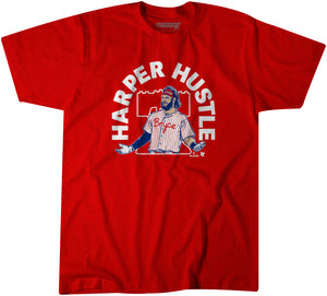 Bryce Harper Hustle Shirt, Philadelphia - MLBPA Licensed - BreakingT