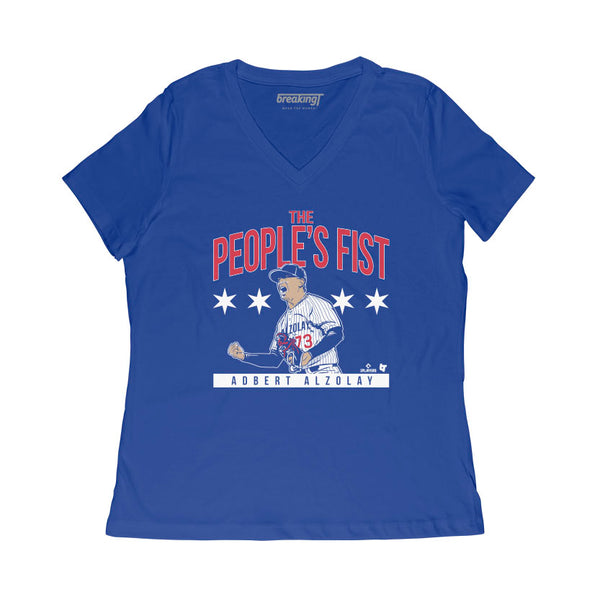 Adbert Alzolay: The People's Fist Shirt, Chicago - MLBPA - BreakingT