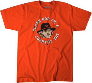 Gunnar Henderson: Country Boy Shirt, Baltimore - MLBPA - BreakingT