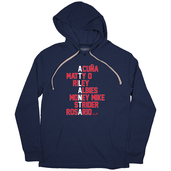 Atlanta Baseball Names Shirt + Hoodie - MLBPA Licensed - BreakingT