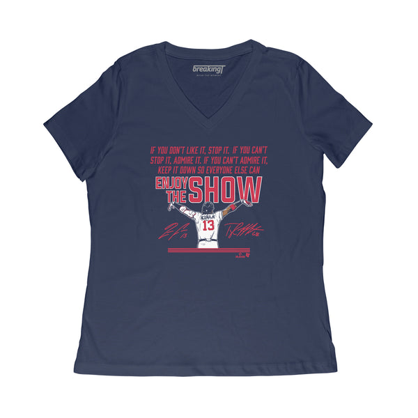 Ronald Acuña Jr.: Enjoy the Show Shirt, Atlanta - MLBPA - BreakingT