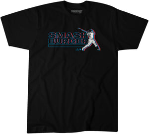 Jake Burger: Smash Burger Shirt, Miami - MLBPA Licensed - BreakingT