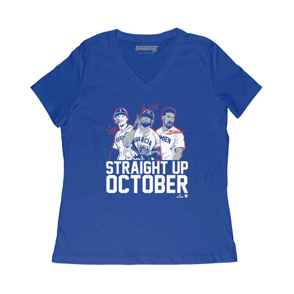 Straight Up Texas October Shirt - Seager Semien Adolis - BreakingT