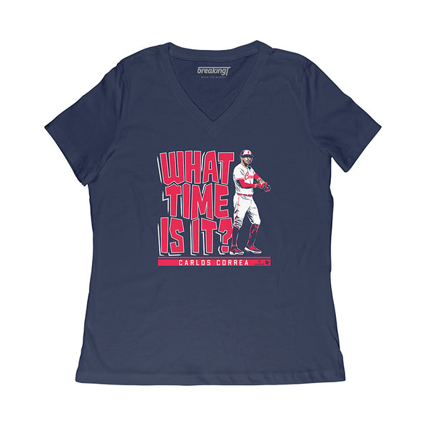 Carlos Correa: What Time Is It Shirt, Minnesota - MLBPA - BreakingT