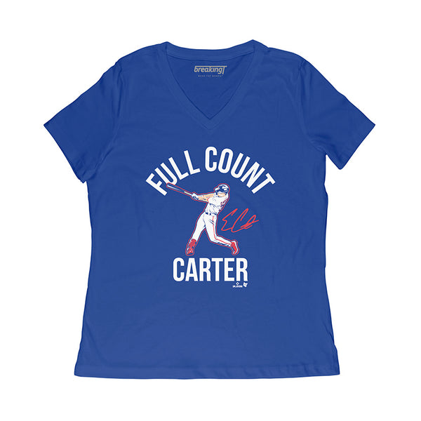 Evan Carter Full Count Carter Shirt, Texas - MLBPA Licensed -BreakingT