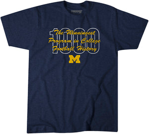 Michigan Football: Winningest Program Adult T-Shirt