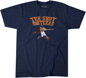 José Altuve: Shot Heard 'Round Texas Shirt - MLBPA Licensed -BreakingT