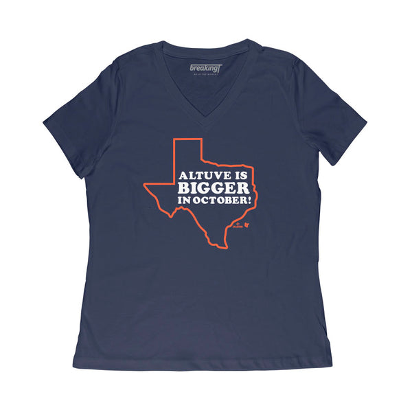 José Altuve is Bigger in October Shirt - MLBPA Licensed - BreakingT