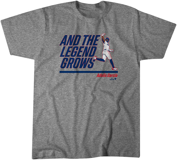 Adolis Garcia And The Legend Grows Shirt - Texas Baseball - BreakingT