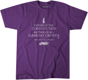 JMU Football: Mother of Crowds Adult T-Shirt