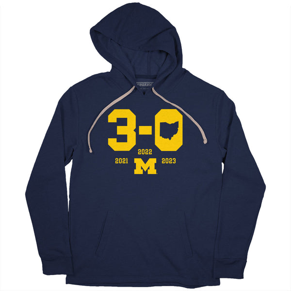 Michigan Football: 3-0 in The Game Adult T-Shirt