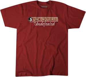 Florida State Football: Unconquered & Undefeated Adult T-Shirt