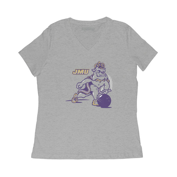 JMU Football: Bowling Dukes Adult T-Shirt