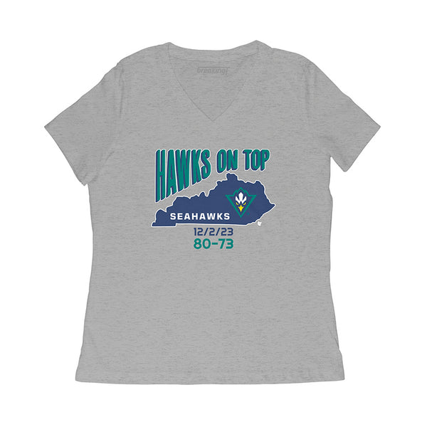 UNCW Basketball: Hawks On Top Adult T-Shirt