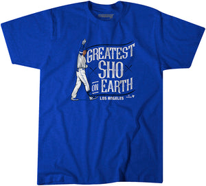 Shohei Ohtani Greatest Sho On Earth Shirt - MLBPA Licensed - BreakingT