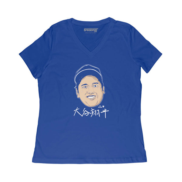 Shohei Ohtani Kanji Head Shirt, Los Angeles -MLBPA Licensed- BreakingT