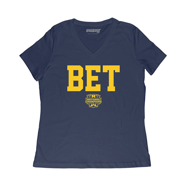 Michigan Football: BET National Champs 2023 Adult T-Shirt