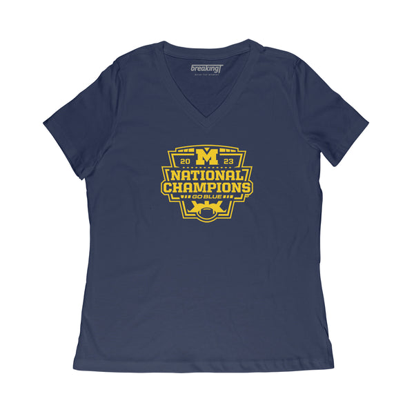 Michigan Football: 2023 National Champions Logo Adult T-Shirt