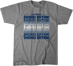 Shohei Ohtani: Name Fade Shirt + Hoodie - MLBPA Licensed - BreakingT