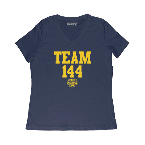 Michigan Football: Team 144 National Champions Adult T-Shirt