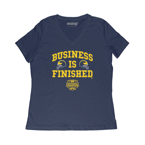 Michigan Football: Business is Finished Adult T-Shirt