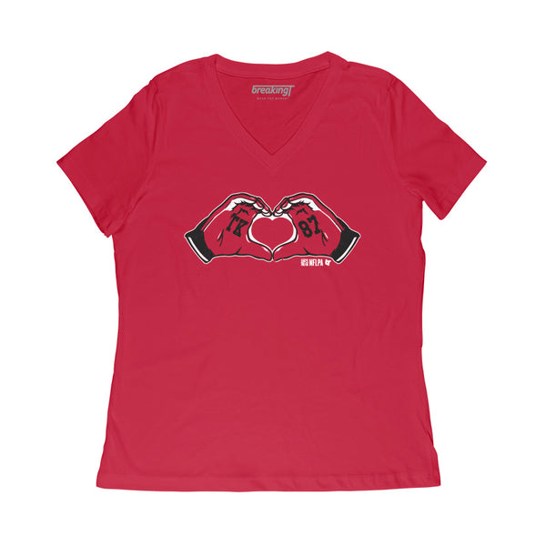 Travis Kelce: Heart Hands Adult T-Shirt