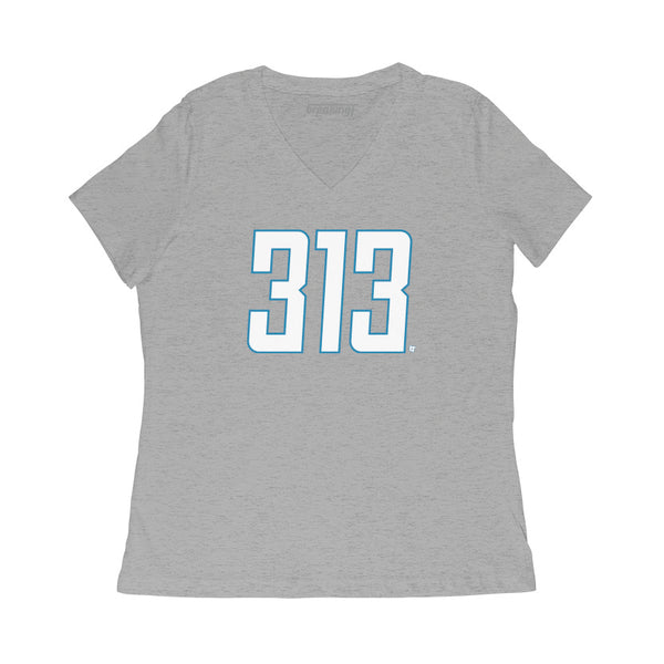 Detroit Football: 313 T-Shirt | Baltimore Pro Football