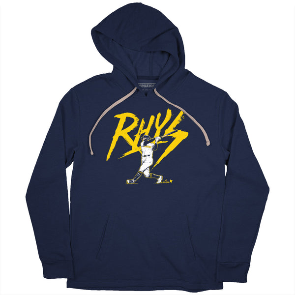 Rhys Hoskins: Rhys Lightning Shirt, Milwaukee - MLBPA - BreakingT