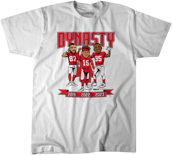 Kansas City: 2023 World Champs Dynasty Caricatures Adult T-Shirt