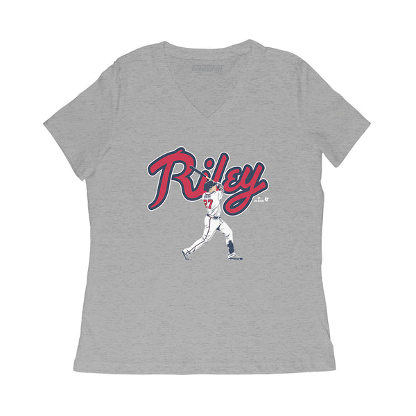 Austin Riley: Slugger Swing Shirt - MLBPA Licensed - BreakingT