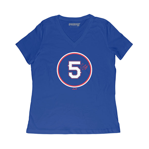 Corey Seager: Number Circle - Texas - MLBPA Licensed -BreakingT