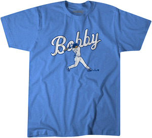 Bobby Witt Jr.: Slugger Swing Shirt - MLBPA Licensed - BreakingT