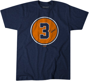 Jeremy Peña: Number Circle Shirt - MLBPA Licensed - BreakingT