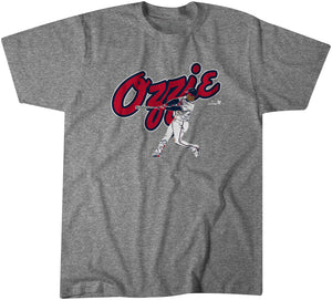 Ozzie Albies: Slugger Swing Shirt - MLBPA Licensed - BreakingT