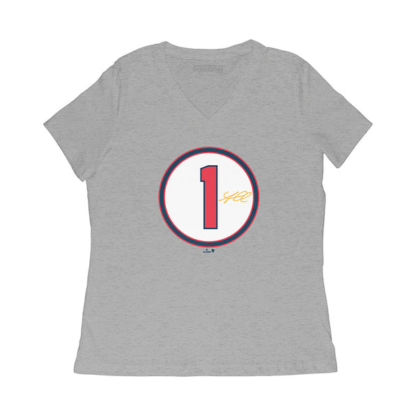 Ozzie Albies: Number Circle Shirt - MLBPA Licensed - BreakingT