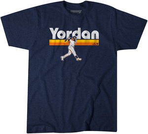 Yordan Álvarez: Slugger Swing Shirt - MLBPA Licensed - BreakingT