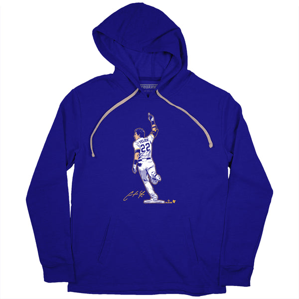 Christian Yelich Superstar Pose Shirt, Milwaukee - MLBPA - BreakingT