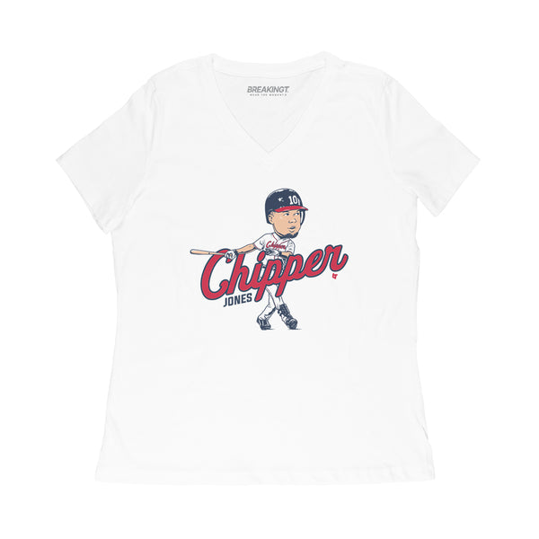 Chipper Jones: Caricature Shirt, Atlanta - MLBPAA Licensed - BreakingT