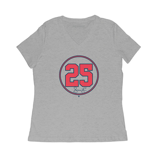 Andruw Jones: Number Circle Shirt, ATL - MLBPAA Licensed - BreakingT