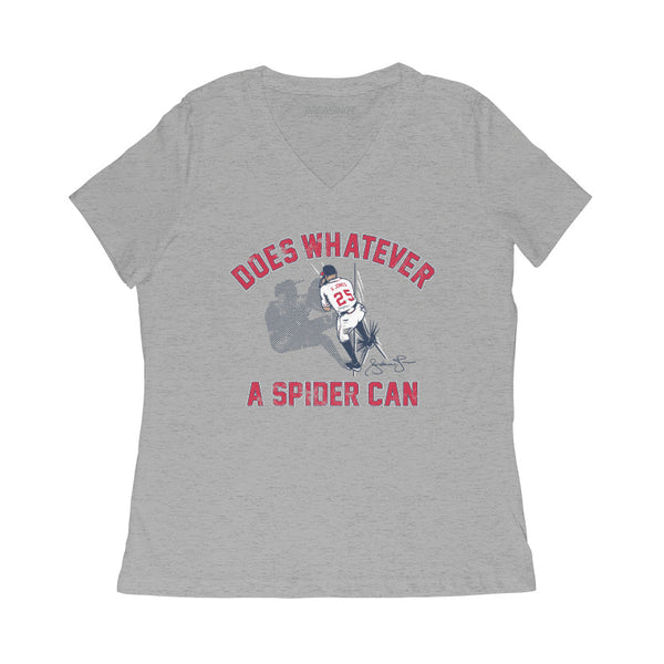 Andruw Jones: Spider Catch Shirt, ATL - MLBPAA Licensed - BreakingT