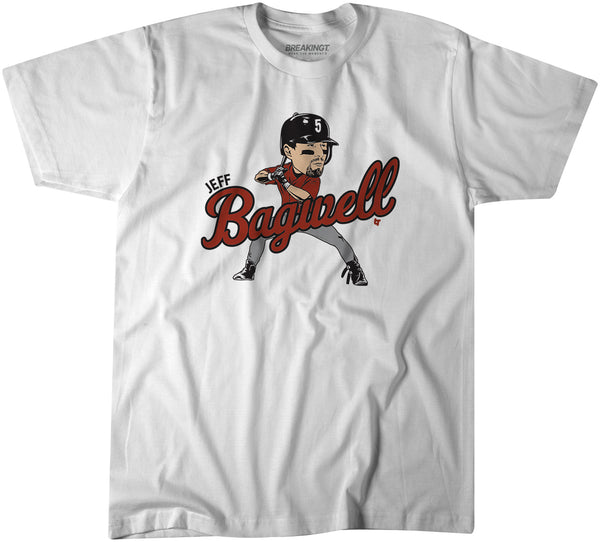 Jeff Bagwell: Caricature Shirt, Houston - MLBPAA Licensed - BreakingT