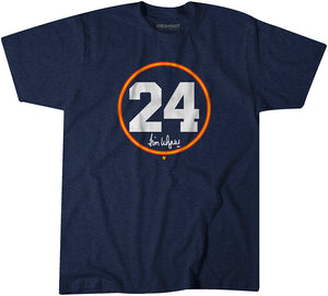 Jimmy Wynn: Number Circle Shirt, Houston - MLBPAA Licensed - BreakingT