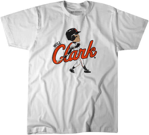 Will Clark Caricature Shirt, San Francisco -MLBPAA Licensed- BreakingT