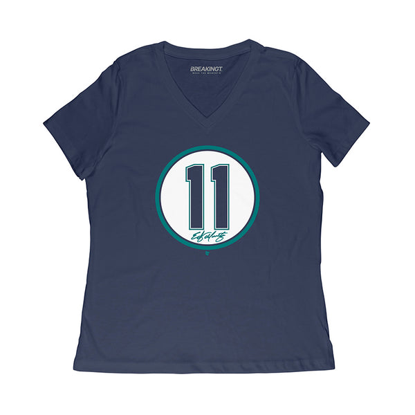 Edgar Martinez: Number Circle Shirt, Seattle - MLBPAA - BreakingT