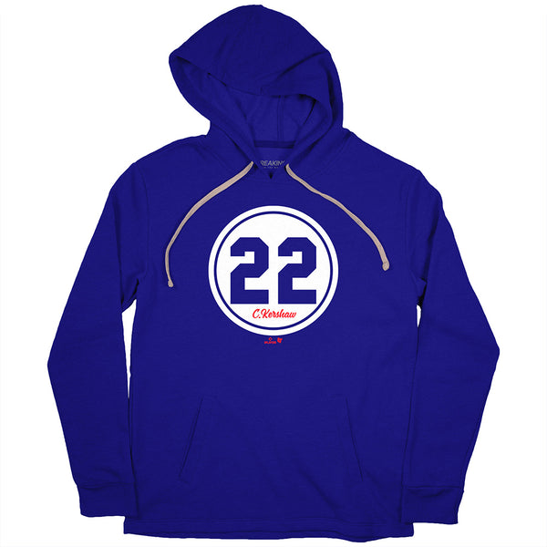 Clayton Kershaw Number Circle Shirt, LA - MLBPA Licensed - BreakingT