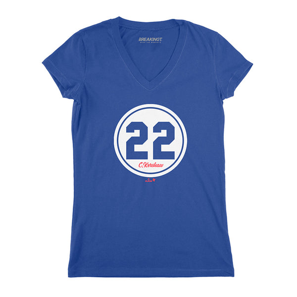 Clayton Kershaw Number Circle Shirt, LA - MLBPA Licensed - BreakingT