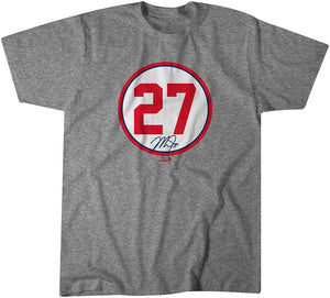 Mike Trout: Number Circle Shirt - MLBPA Licensed - BreakingT