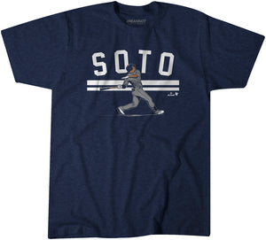 Juan Soto: Slugger Swing Shirt - New York - MLBPA Licensed - BreakingT