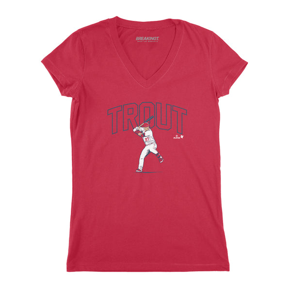 Mike Trout: Slugger Swing Shirt - MLBPA Licensed - BreakingT