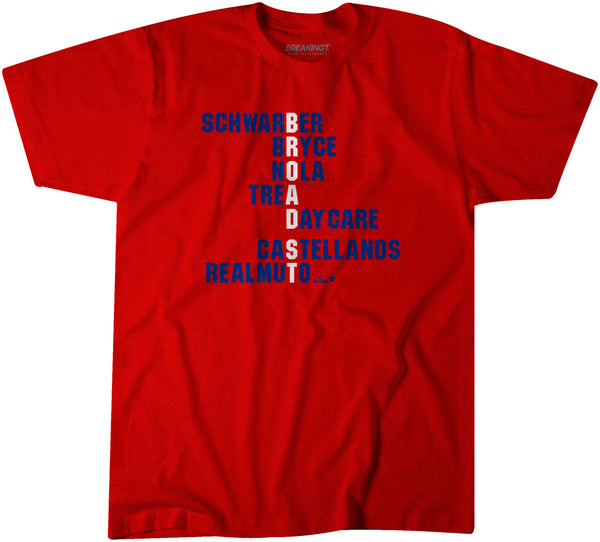 Broad St Names 2024 Shirt, Philadelphia - MLBPA Licensed - BreakingT